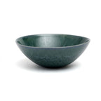 Bol en céramique artisanale vert émeraude marbré pour service de table