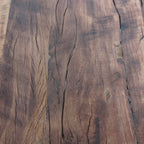 Table d’appoint en bois recyclé forme organique brun naturel – 85x43 cm