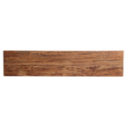 Console en bois recyclé clair avec étagère – 140x30 cm