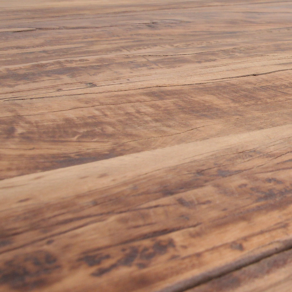 Table à manger en teck recyclé FSC rustique – 200x90 cm