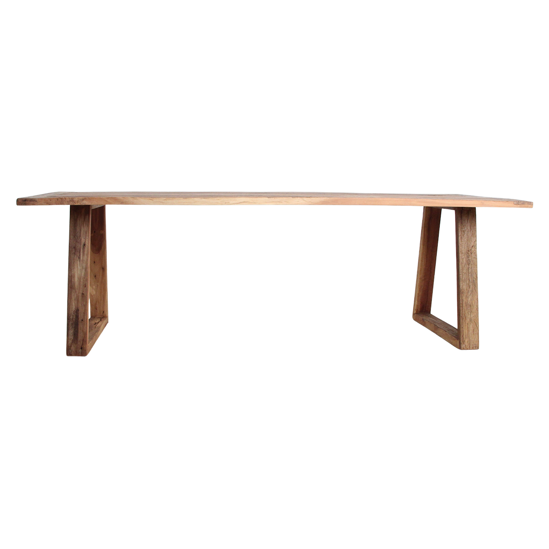 Table à manger en teck recyclé FSC rustique – 200x90 cm