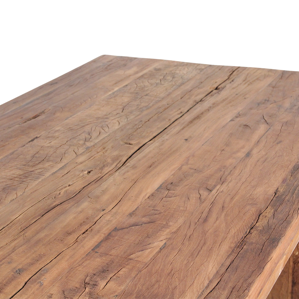Table à manger en bois recyclé naturel pour salle à manger – 240x90 cm