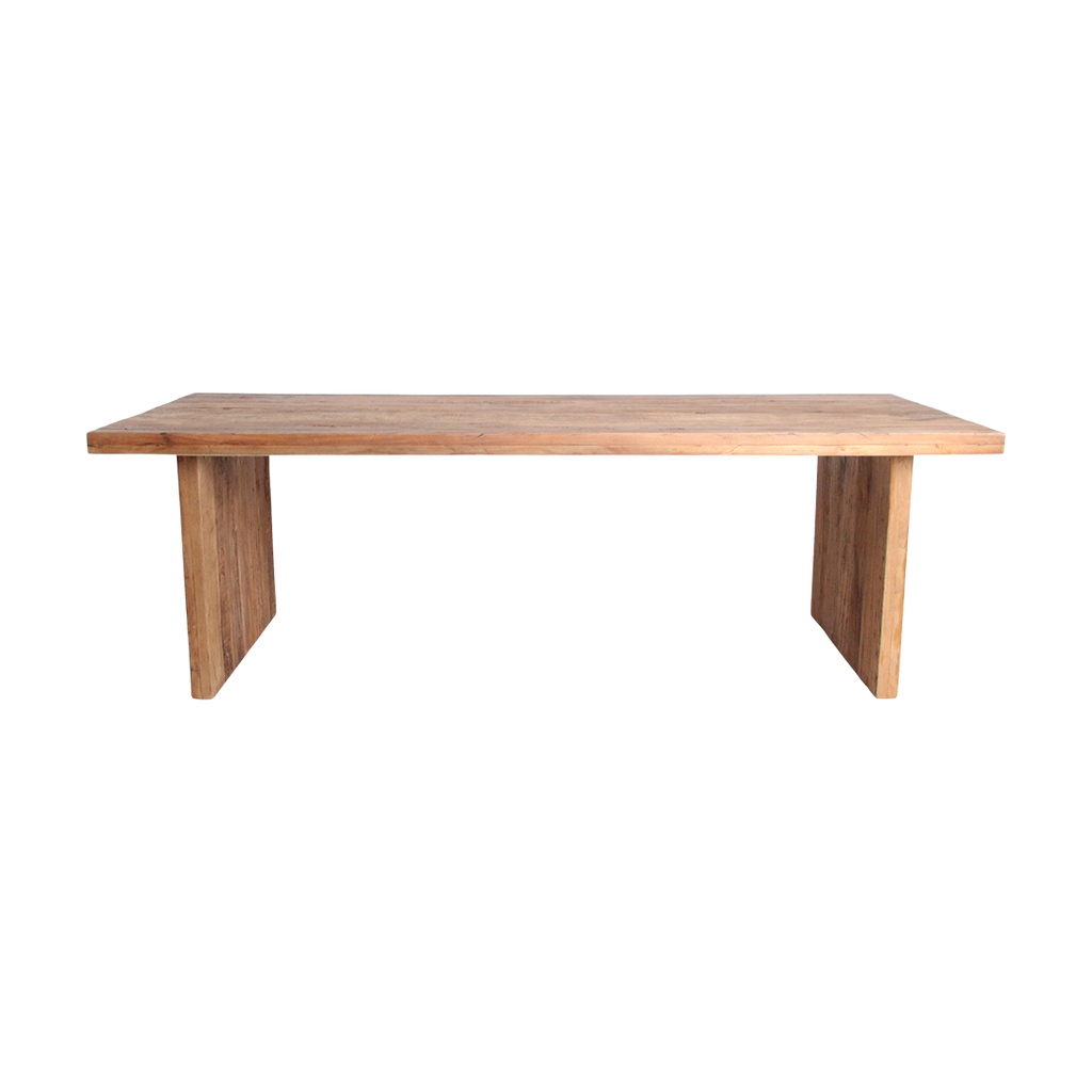 Table à manger en bois recyclé naturel pour salle à manger – 240x90 cm