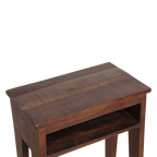 Table de chevet en bois recyclé marron niche ouverte – 50x30 cm