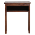 Table de chevet en bois recyclé marron niche ouverte – 50x30 cm