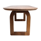 Table à manger ovale en bois de manguier brun chaleureux - 200x90 cm
