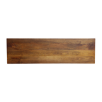 Table console bois de manguier brun pieds ajourés – 140x40 cm
