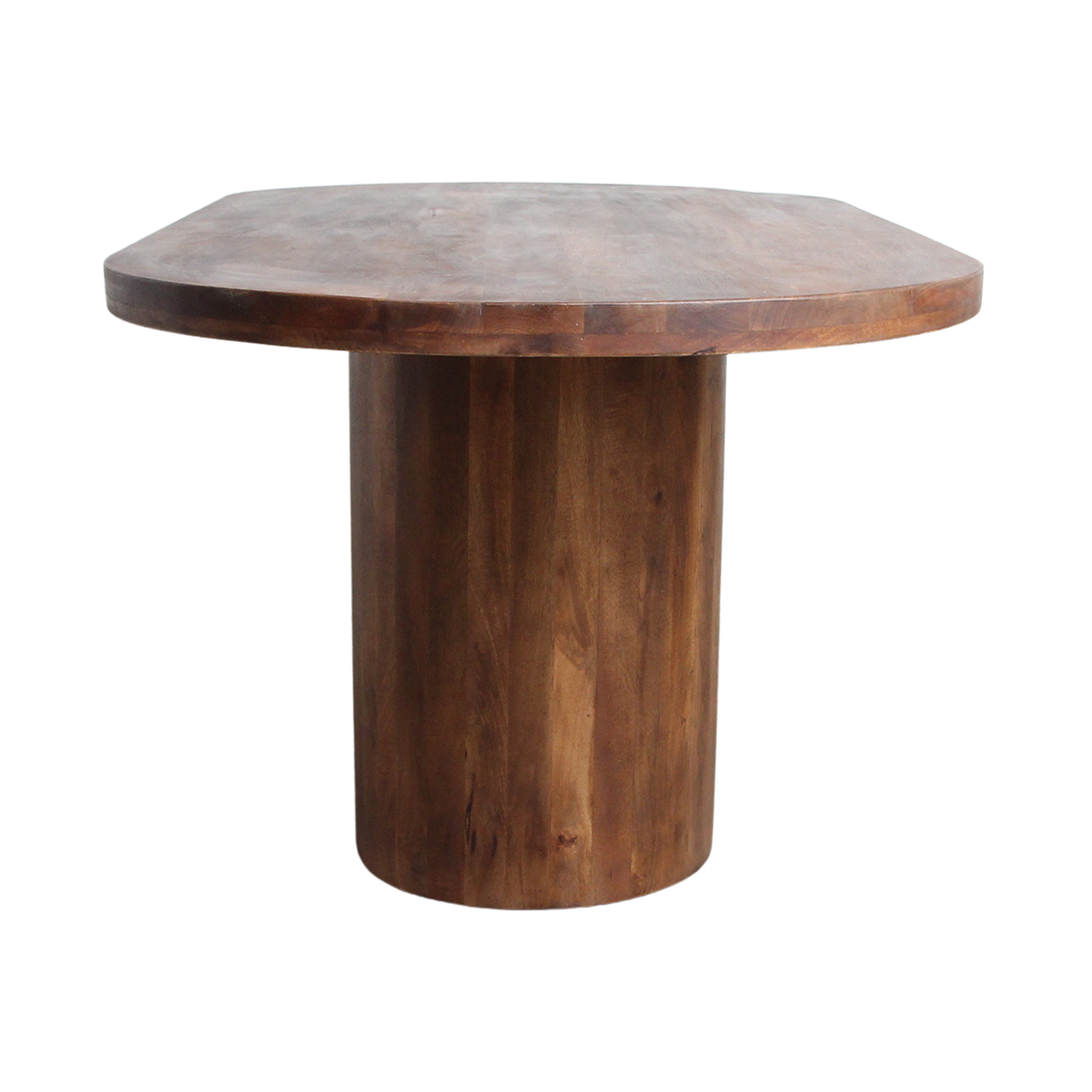 Table à manger ovale en bois de manguier brun chaleureux – 200x110 cm