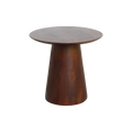 Table d’appoint ronde en bois de manguier brun – Ø50 cm