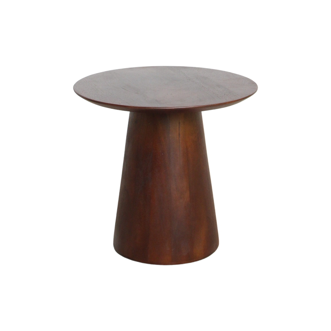 Table d’appoint ronde en bois de manguier brun – Ø50 cm
