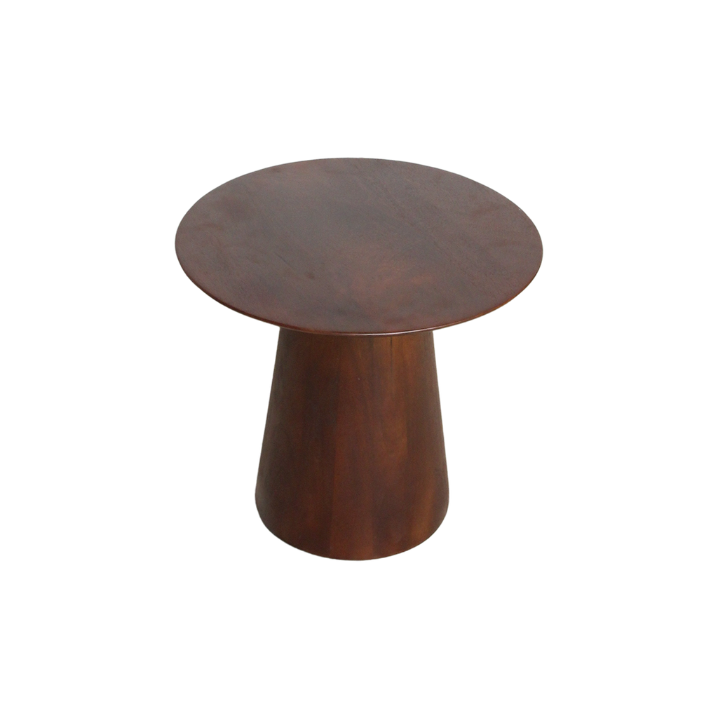 Table d’appoint ronde en bois de manguier brun – Ø50 cm