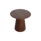 Table d’appoint ronde en bois de manguier brun – Ø50 cm