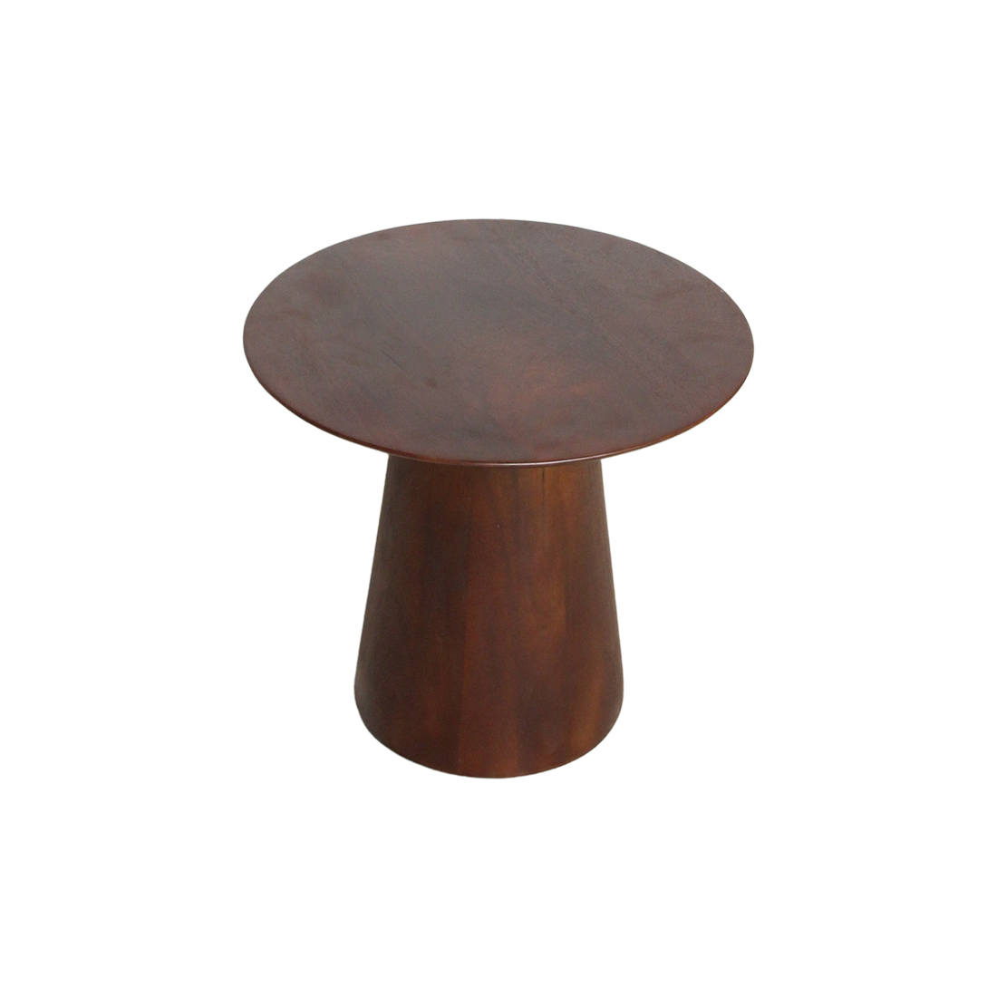 Table d’appoint ronde en bois de manguier brun – Ø50 cm