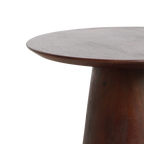 Table d’appoint ronde en bois de manguier brun – Ø50 cm