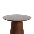 Table d’appoint ronde en bois de manguier brun – Ø50 cm