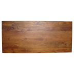 Table à manger manguier brun pieds ajourés - 180x90 cm