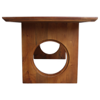Table à manger manguier brun bords arrondis – 200x90 cm