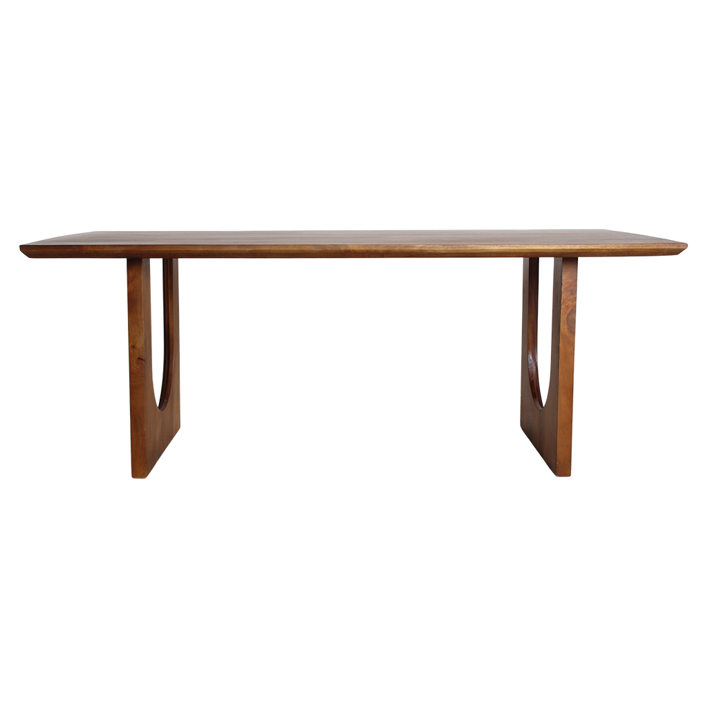 Table à manger en manguier brun moderne – 240x90 cm