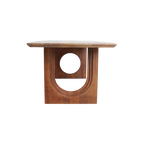 Table en bois de manguier brun sculpturale – 240x90 cm