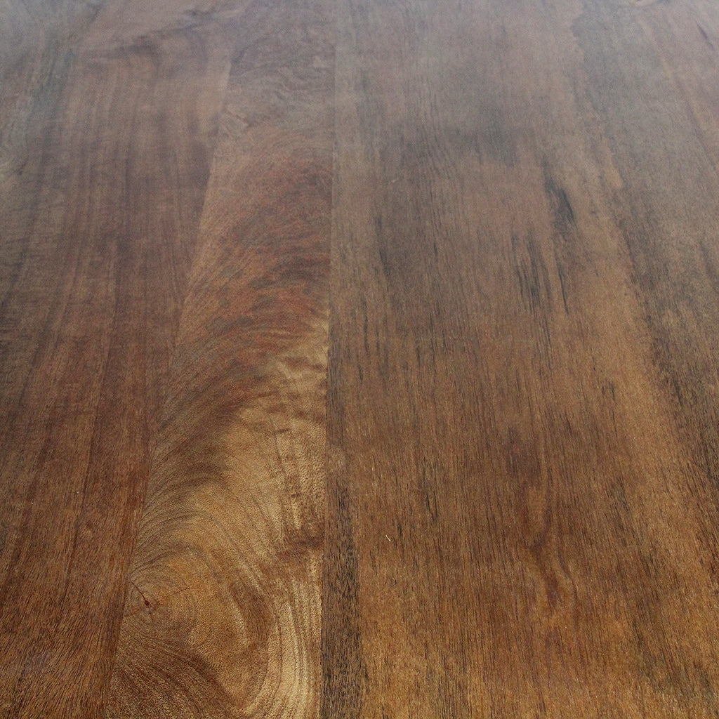 Table en bois de manguier brun sculpturale – 240x90 cm