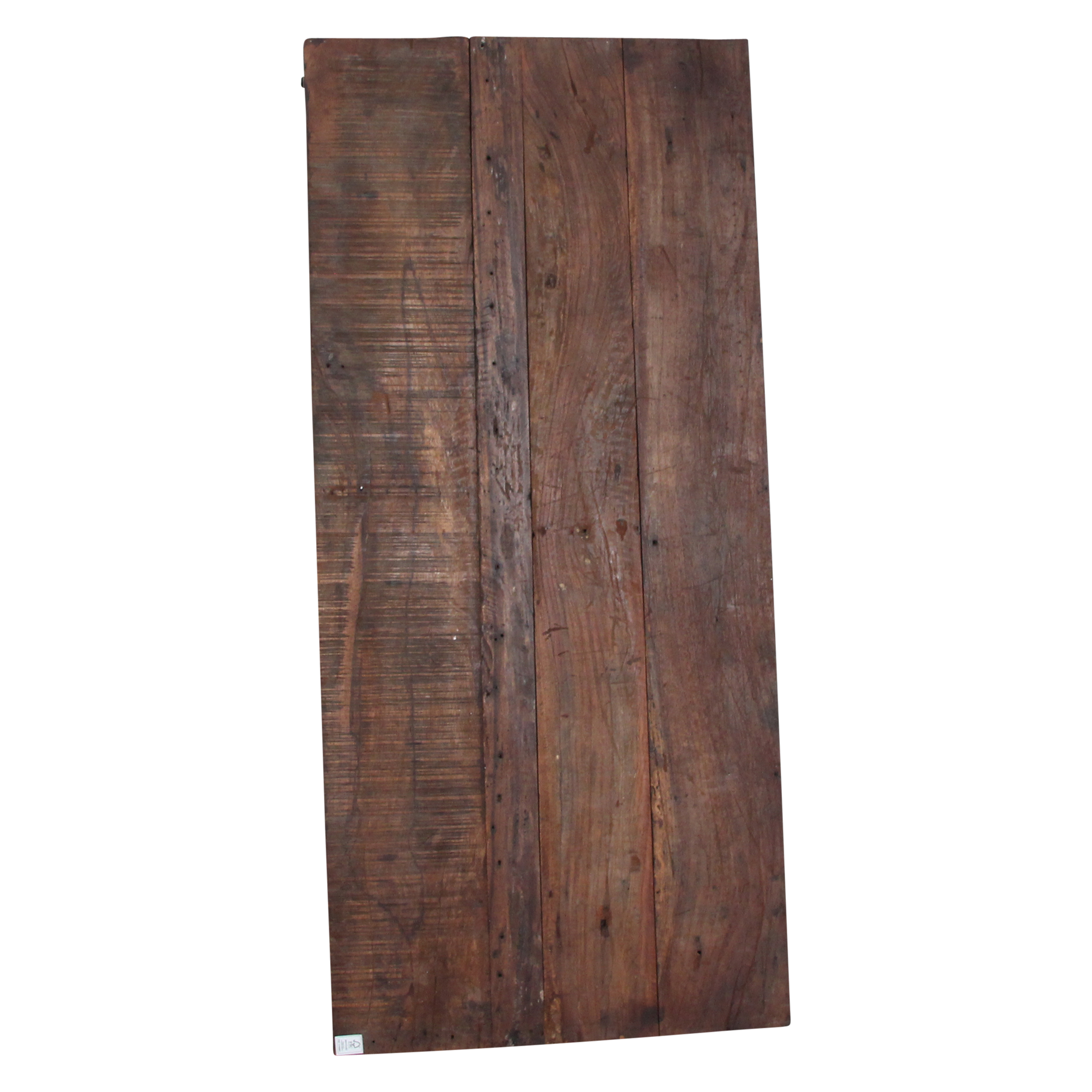 Table à manger en bois recyclé brun et métal vintage – 165x75 cm