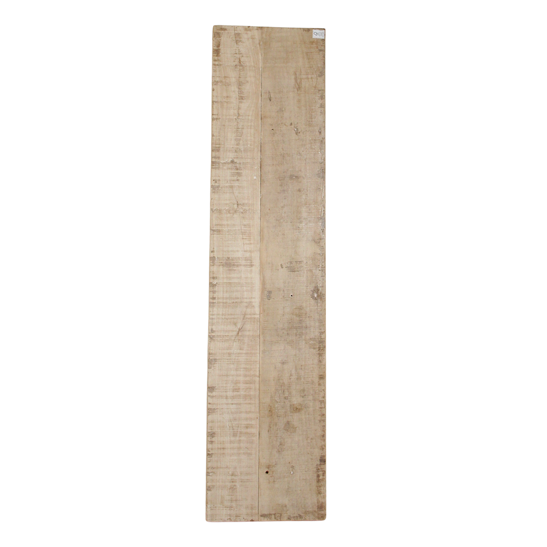 Table console pliante en bois recyclé clair avec ferrures noires – 170x40 cm