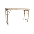 Table bar pliante bois recyclé beige intérieur/extérieur – 170x60 cm