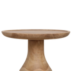 Table d'appoint teck recyclé naturel ronde – 50x50x60 cm