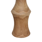 Table d'appoint teck recyclé naturel ronde – 50x50x60 cm