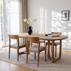 Table à manger en teck recyclé naturel oblong – 240x100 cm