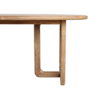 Table à manger en teck recyclé naturel oblong – 240x100 cm