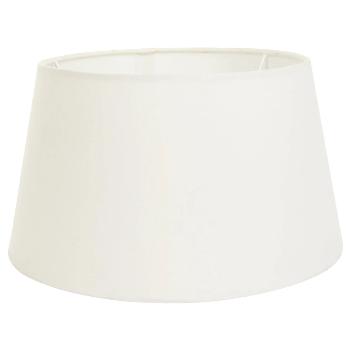 Abat-jour cylindrique en tissu crème pour intérieur, diamètre 30 cm