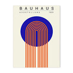 Affiche Bauhaus bleu et orange variante 2