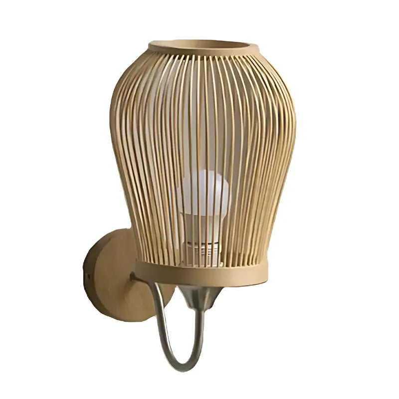 Applique murale en bambou rustique