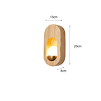 Dimension de l'applique murale bois clair