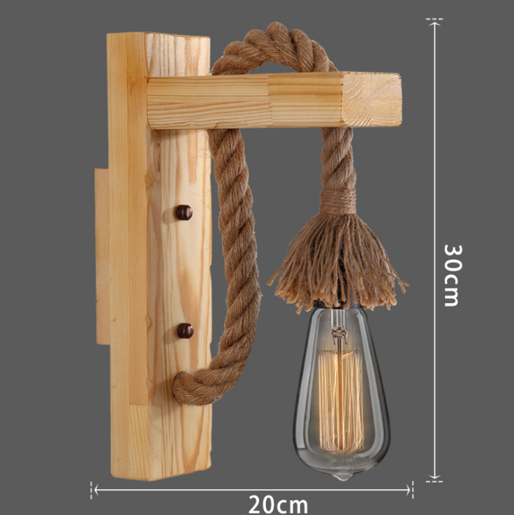 Applique murale bois corde dimension