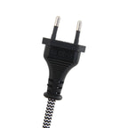 Fiche d’ampoule électrique européenne noire avec cordon à motif pour Applique murale en bois naturel