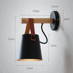 Les dimensions de l'Applique murale bois scandinave
