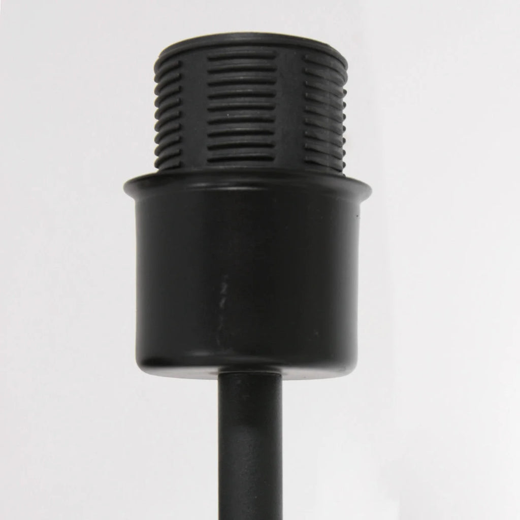 Support de microphone cylindrique noir pour lampe murale en métal avec liseuse LED