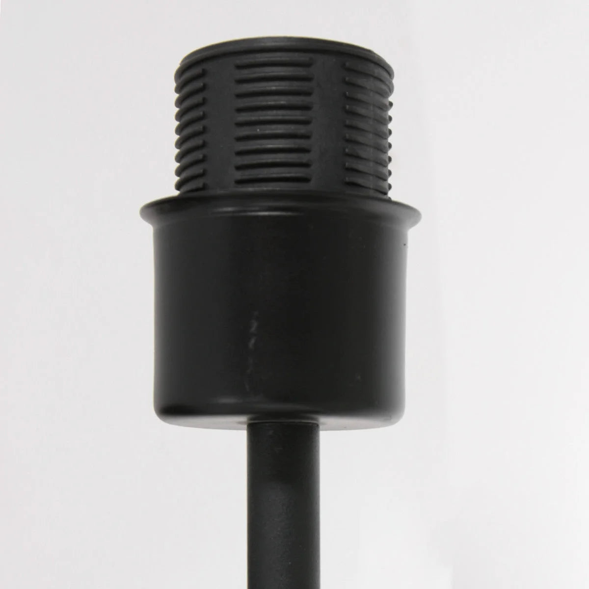 Support de microphone cylindrique noir pour lampe murale en métal avec liseuse LED