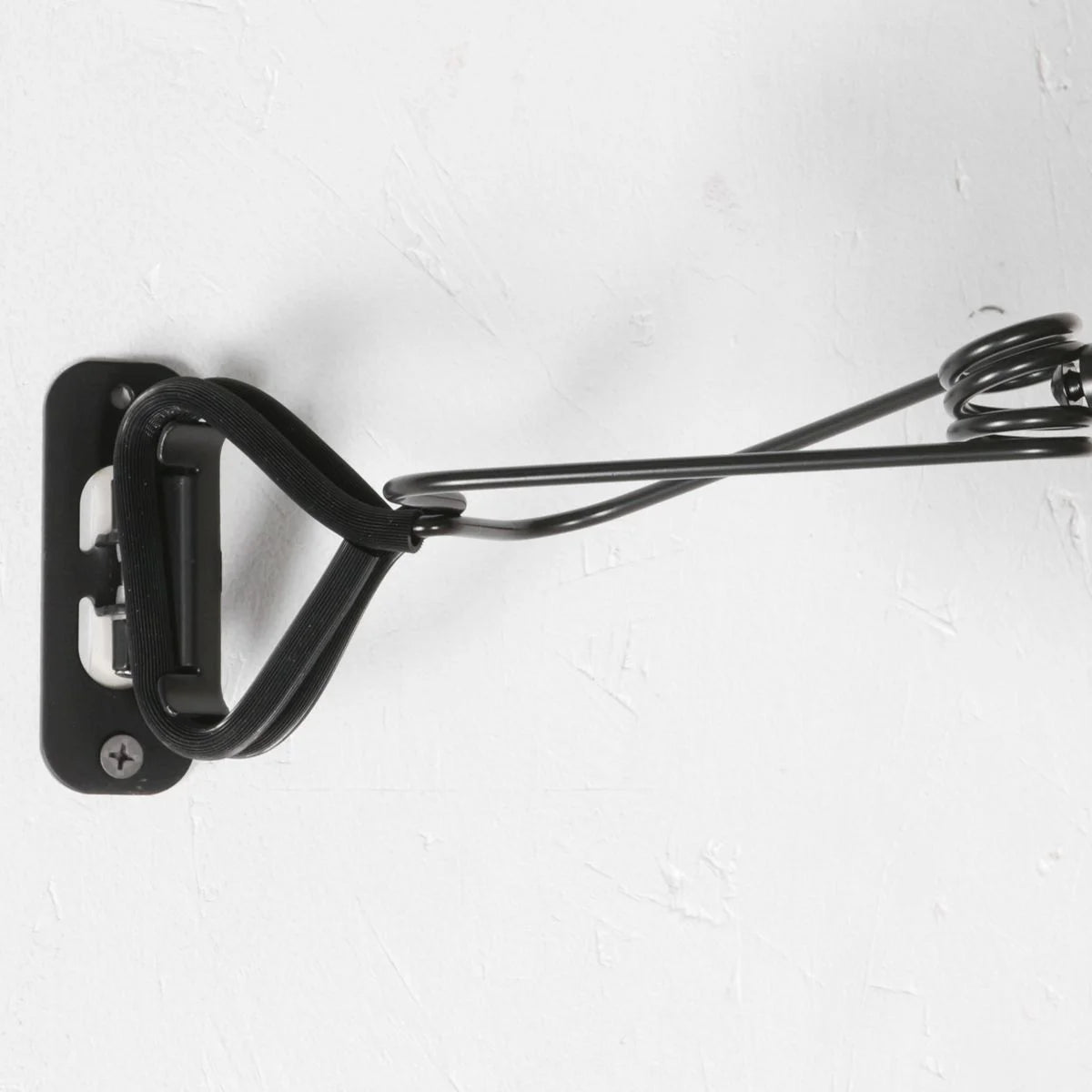 Support mural en métal noir pour vélo avec bras articulé, diamètre 18 cm
