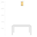 Applique murale en rotin cannage naturel beige texturé H32 cm