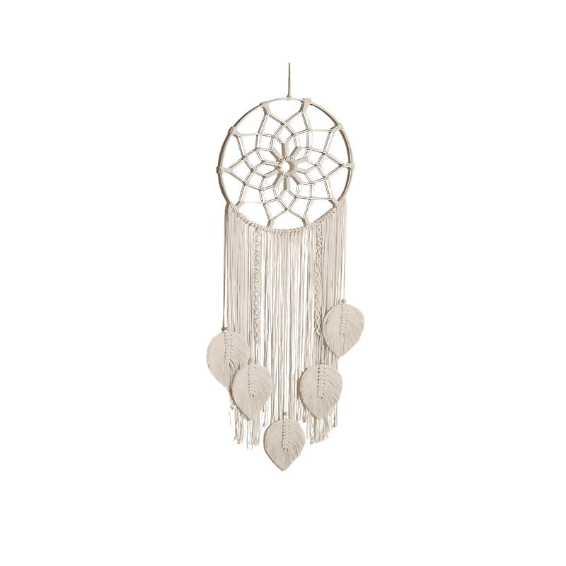 Attrape-rêves blanc en macramé