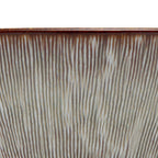 Bols en grès émaillé organique brun et beige strié texturé