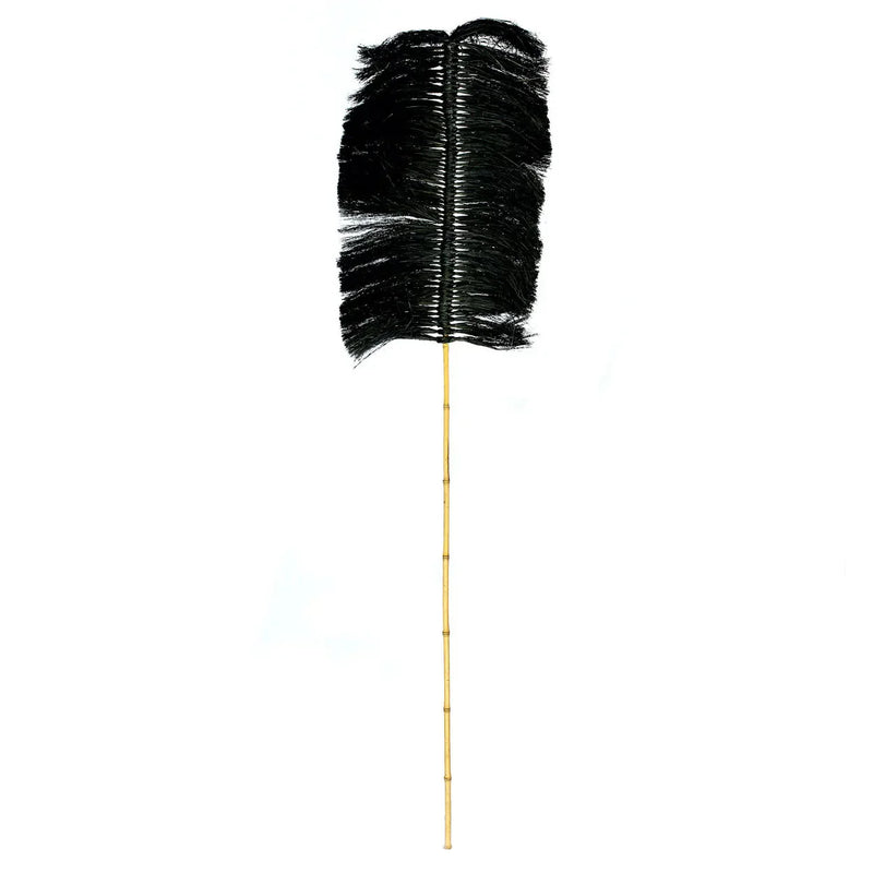 Branche décorative en raphia noir – H190 cm