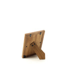 Cadre photo artisanal ivoire points dorés 10x15 cm en bois clair minimaliste