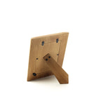 Cadre photo mosaïque os buffle beige marbré bois clair avec pied