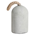 Cale-porte en béton gris avec anse corde naturel pour intérieur