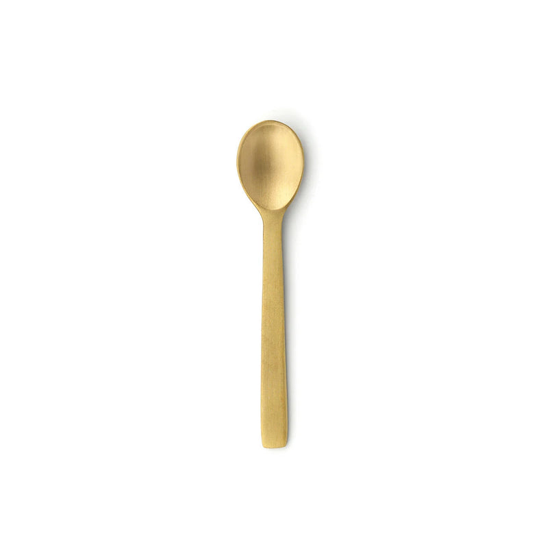 Cuillère à épices en laiton doré finition mate satinée
