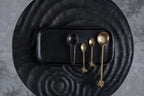 Cuillère à thé en laiton palmier – Finition dorée